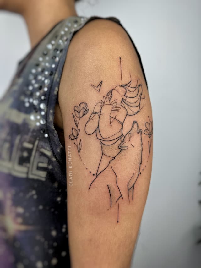 Tattoo feita pela Clari